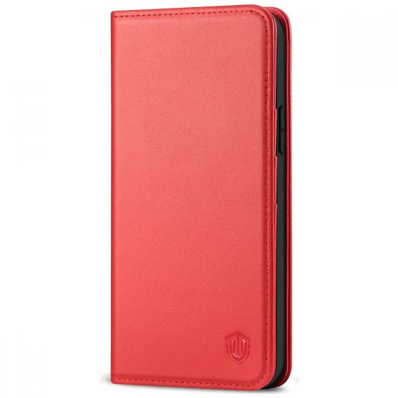 SHIELDON iPhone 12 Pro Max Wallet Case - iPhone 12 Pro Max 6.7-inch Folio Leather Case Cover - Red