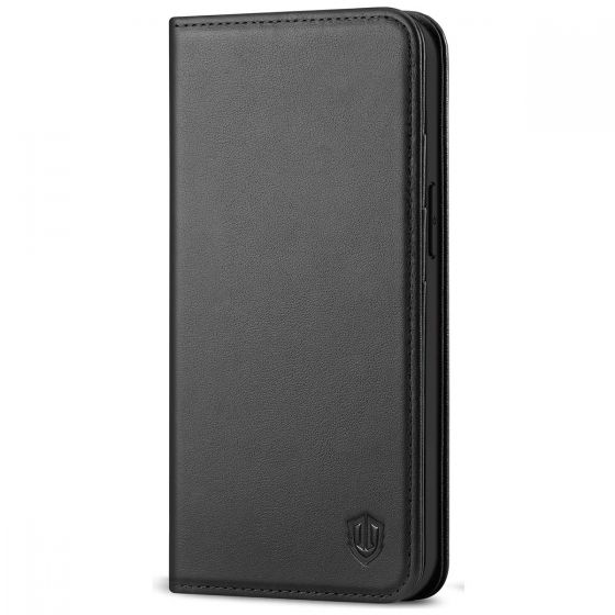 SHIELDON iPhone 12 Mini Wallet Case, iPhone 12 Mini 5.4-Inch Leather Cover, Genuine Leather, RFID Blocking, Folio Flip Kickstand, Magnetic Closure for Mini iPhone 12 5.4-inch 5G