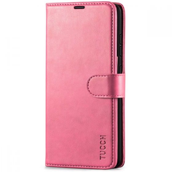 TUCCH SAMSUNG GALAXY A52 Wallet Case, SAMSUNG A52 Flip Case 6.5-inch - Hot Pink
