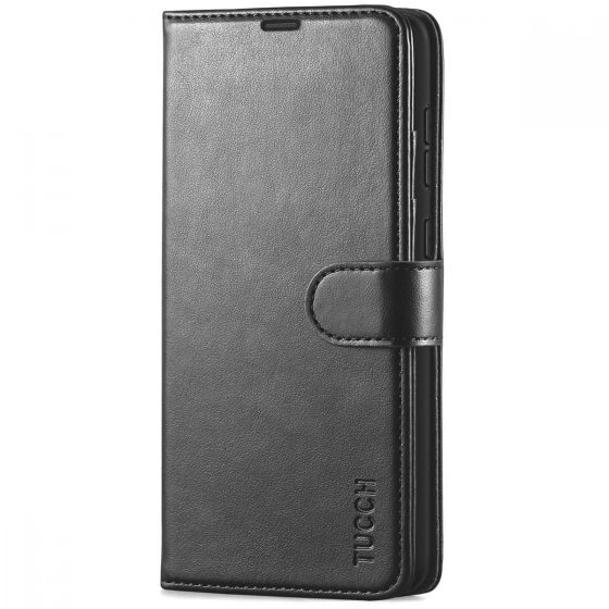 TUCCH SAMSUNG GALAXY A72 Wallet Case, SAMSUNG A72 Flip Case 6.7-inch - Black