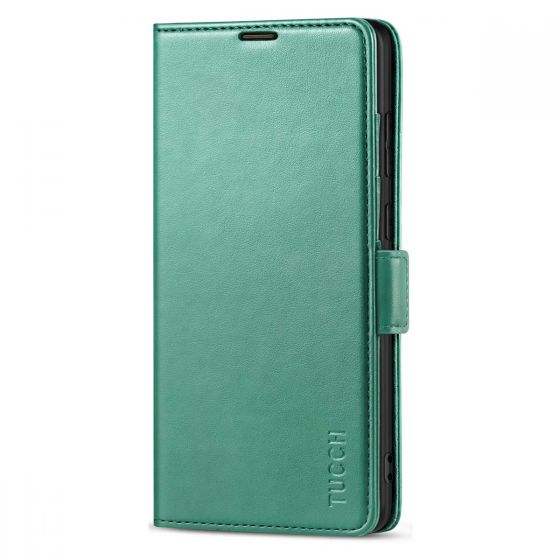TUCCH SAMSUNG Galaxy Note20 Wallet Case, SAMSUNG Note20 5G Flip Cover Dual Clasp Tab-Myrtle Green