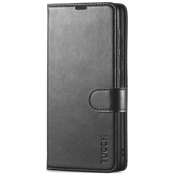 TUCCH SAMSUNG GALAXY S23 Plus Wallet Case, SAMSUNG S23 Plus PU Leather Case Book Flip Folio Cover - Black