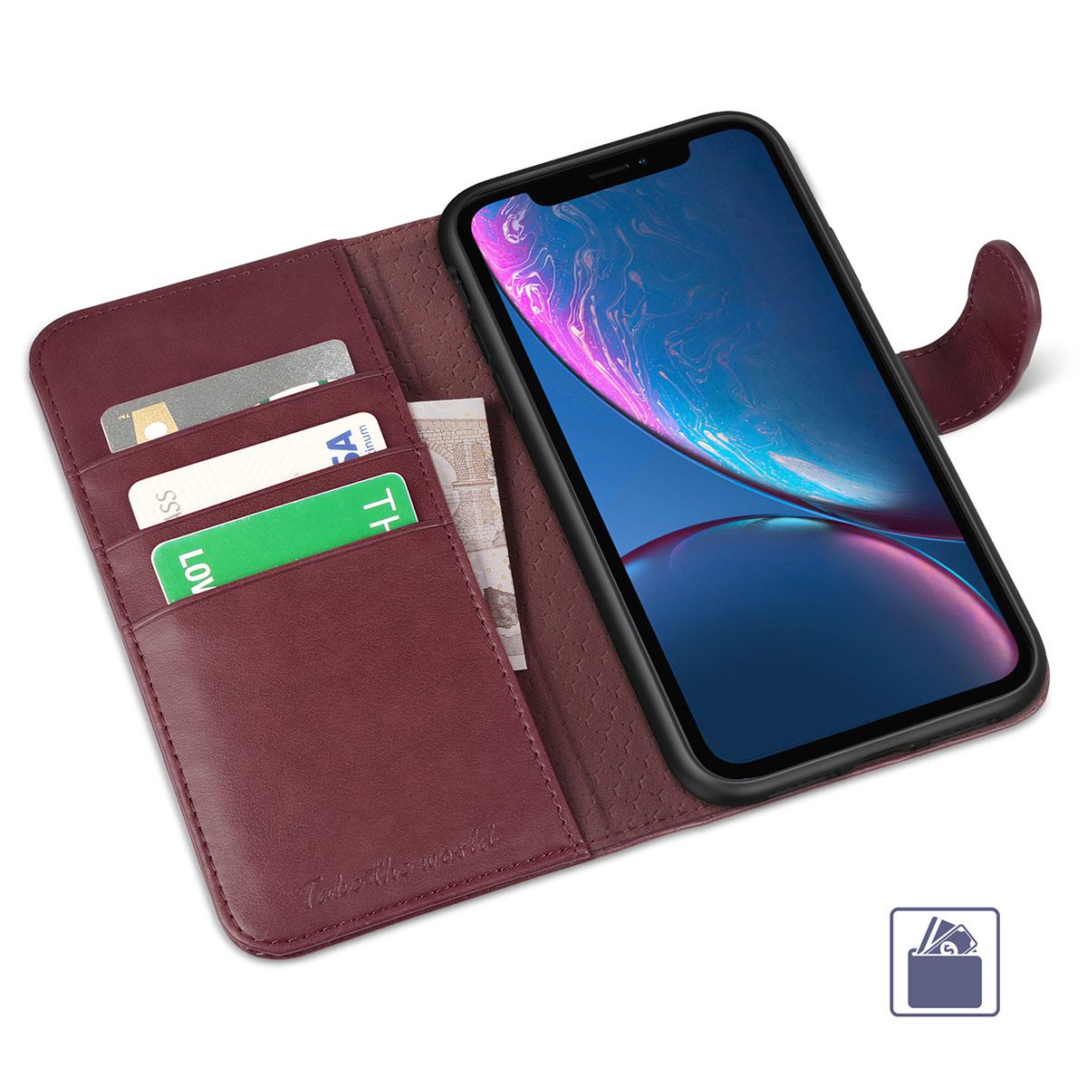 Tucch Iphone 11 Pro Max Wallet Case Iphone 11 Pro Max Leather Case Folio Flip Cover With Rfid Blocking Stand Credit Card Slots Magnetic Closure