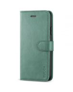 TUCCH iPhone 7 Wallet Case, iPhone 8 Case, Premium PU Leather Case - Myrtle Green