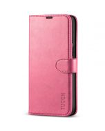 TUCCH iPhone 13 Pro Wallet Case, iPhone 13 Pro PU Leather Case, Folio Flip Cover with RFID Blocking and Kickstand - Hot Pink