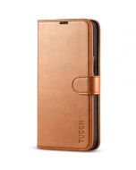 TUCCH iPhone 13 Pro Wallet Case, iPhone 13 Pro PU Leather Case, Folio Flip Cover with RFID Blocking and Kickstand - Light Brown