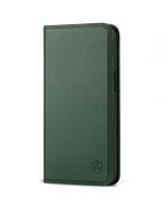 SHIELDON iPhone 13 Mini Wallet Case - Mini iPhone 13 5.4-inch Folio Book Flip Cover - Midnight Green