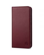 SHIELDON SAMSUNG Galaxy S23 Plus Wallet Case, SAMSUNG S23 Plus Leather Cover Flip Folio Book Case - Wine Red