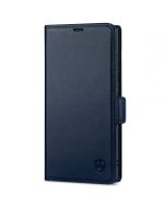 SHIELDON SAMSUNG Galaxy S23 Ultra Wallet Case, SAMSUNG S23 Ultra Leather Cover Flip Folio Book Case - Navy Blue