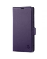 SHIELDON SAMSUNG Galaxy S23 Ultra Wallet Case, SAMSUNG S23 Ultra Leather Cover Flip Folio Book Case - Dark Purple