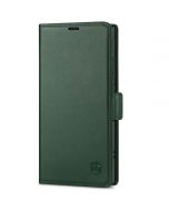 SHIELDON SAMSUNG Galaxy S24 Ultra Wallet Case, SAMSUNG S24 Ultra Leather Cover Flip Folio Book Case - Midnight Green