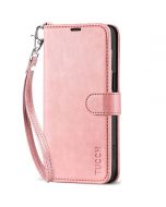 TUCCH iPhone 15 Wallet Case, iPhone 15 PU Leather Case-Strap - Rose Gold