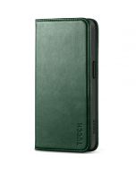 TUCCH iPhone 15 Pro Wallet Case, iPhone 15 Pro Magnet Case - Midnight Green