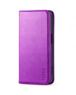 TUCCH iPhone 15 Pro Wallet Case, iPhone 15 Pro Card Holder Case - Purple
