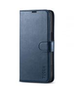 TUCCH iPhone 15 Pro Max Leather Wallet Case, iPhone 15 Pro Max Flip Phone Case - Dark Blue