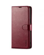 TUCCH SAMSUNG GALAXY S22 Wallet Case, SAMSUNG S22 PU Leather Case Flip Cover - Wine Red