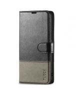 TUCCH SAMSUNG GALAXY S22 Plus Wallet Case, SAMSUNG S22 Plus PU Leather Case Book Flip Folio Cover - Black & Grey