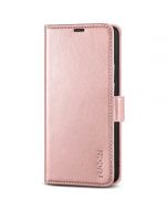 TUCCH SAMSUNG S22 Ultra Wallet Case, SAMSUNG Galaxy S22 Ultra PU Leather Cover Book Flip Folio Case - Shiny Rose Gold