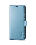 TUCCH SAMSUNG S22 Ultra Wallet Case, SAMSUNG Galaxy S22 Ultra PU Leather Cover Book Flip Folio Case - Shiny Light Blue