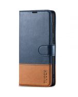 TUCCH SAMSUNG GALAXY S23FE Wallet Case, SAMSUNG S23FE PU Leather Case Flip Cover - Blue & Brown