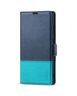 TUCCH SAMSUNG S23 Ultra Wallet Case, SAMSUNG Galaxy S23 Ultra PU Leather Cover Book Flip Folio Case - Dark Blue & Light Blue