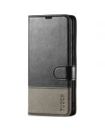 TUCCH SAMSUNG GALAXY S23 Wallet Case, SAMSUNG S23 PU Leather Case Flip Cover - Black & Grey
