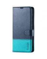 TUCCH SAMSUNG GALAXY S23 Wallet Case, SAMSUNG S23 PU Leather Case Flip Cover - Dark Blue & Light Blue