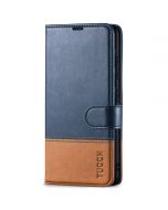 TUCCH SAMSUNG GALAXY S23 Wallet Case, SAMSUNG S23 PU Leather Case Flip Cover - Dark Blue & Brown