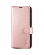 TUCCH SAMSUNG GALAXY S23 Wallet Case, SAMSUNG S23 PU Leather Case Flip Cover - Shiny Rose Gold