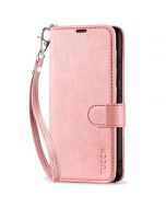 TUCCH SAMSUNG GALAXY S23 Wallet Case, SAMSUNG S23 PU Leather Case Flip Cover - Strap - Rose Gold