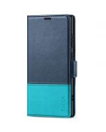 TUCCH SAMSUNG S24 Ultra Wallet Case, SAMSUNG Galaxy S24 Ultra PU Leather Cover Book Flip Folio Case - Blue & Lake Blue