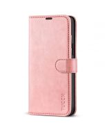 TUCCH iPhone 14 Plus Wallet Case, Mini iPhone 14 Plus 6.7-inch Leather Case, Folio Flip Cover with RFID Blocking, Stand, Credit Card Slots, Magnetic Clasp Closure - Rose Gold