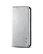 TUCCH iPhone 14 Plus Wallet Case, iPhone 14 6.7-Inch Plus Flip Folio Book Cover, Magnetic Closure Phone Case - Shiny Silver