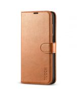 TUCCH iPhone 14 Pro Wallet Case, iPhone 14 Pro PU Leather Case, Folio Flip Cover with RFID Blocking and Kickstand - Light Brown