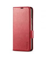 TUCCH SAMSUNG GALAXY Z FOLD4 5G Wallet Case with S Pen Holder Dual Magnetic Tab Closure Book Folio Flip Style - Red