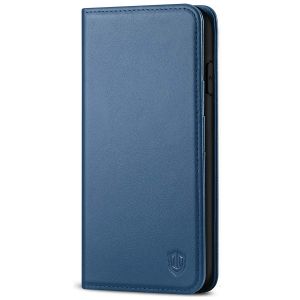 SHIELDON iPhone 11 Pro Max Wallet Case, Genuine Leather, Kick-stand, Magnetic Closure with Auto Sleep/Wake Function - Royal Blue