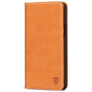 SHIELDON iPhone 12 Wallet Case - iPhone 12 Pro 6.1-inch Folio Leather Case - Brown