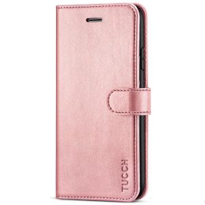 TUCCH iPhone 7 Wallet Case, iPhone 8 Case, Premium PU Leather Case - Rose Gold