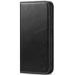 SHIELDON SAMSUNG Galaxy S23FE Wallet Case, SAMSUNG S23FE Leather Cover Flip Folio Book Case - Retro Black