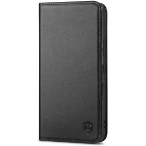 SHIELDON SAMSUNG Galaxy A53 Wallet Case, SAMSUNG A53 Genuine Leather Case RFID Blocking Card Holder Magnetic Closure Kickstand Protective Book Flip Folio Cover - Black
