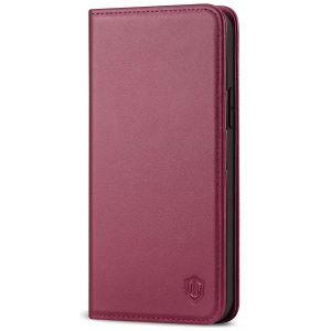 SHIELDON iPhone 12 Wallet Case - iPhone 12 Pro 6.1-inch Folio Leather Case - Red Violet