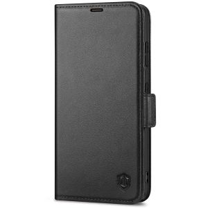 SHIELDON SAMSUNG S21 Ultra Wallet Case - SAMSUNG Galaxy S21 Ultra 6.8-inch Folio Leather Case with Double Magnetic Tab Closure - Black