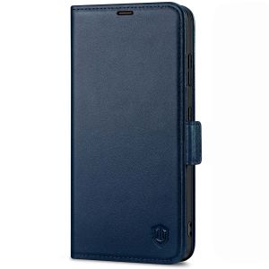 SHIELDON SAMSUNG S21 Ultra Wallet Case - SAMSUNG Galaxy S21 Ultra 6.8-inch Folio Leather Case with Double Magnetic Tab Closure - Navy Blue
