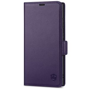 SHIELDON SAMSUNG Galaxy S23 Ultra Wallet Case, SAMSUNG S23 Ultra Leather Cover Flip Folio Book Case - Dark Purple