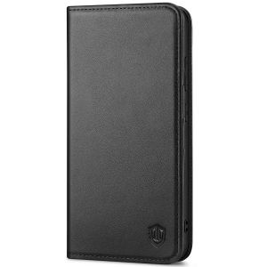 SHIELDON SAMSUNG Galaxy S24 Genuine Leather Wallet Case, SAMSUNG S24 Flip Case Folio Book Magnet Cover - Black