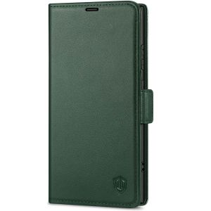 SHIELDON SAMSUNG Galaxy S24 Ultra Wallet Case, SAMSUNG S24 Ultra Leather Cover Flip Folio Book Case - Midnight Green
