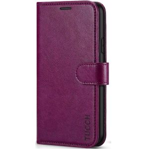 TUCCH iPhone 11 Wallet Case with Magnetic, iPhone 11 Leather Case - Plum Purple
