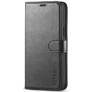 TUCCH iPhone 12 Wallet Case, iPhone 12 Pro Case, iPhone 12 / Pro 6.1-inch Flip Case - Black