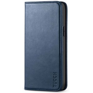 TUCCH iPhone 12 Wallet Case, iPhone 12 Pro Wallet Case, Flip Cover with Stand, Credit Card Slots, Magnetic Closure for iPhone 12 / Pro 6.1-inch 5G Blue