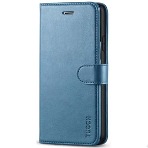 TUCCH iPhone 7 Wallet Case, iPhone 8 Case, Premium PU Leather Case - Lake Blue